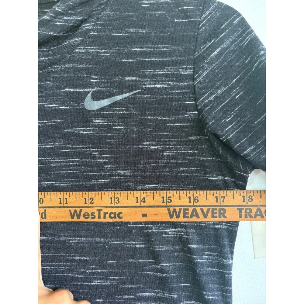 Nike Dri-FIT Mens Space Dye Training Hoodie Black White AQ3504-010 Size S